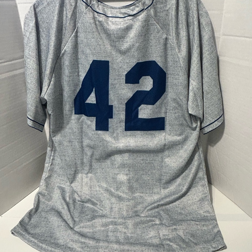Dodgers Jackie Robinson #42 Jersey XL Estate Licensed - Picture 2 of 6